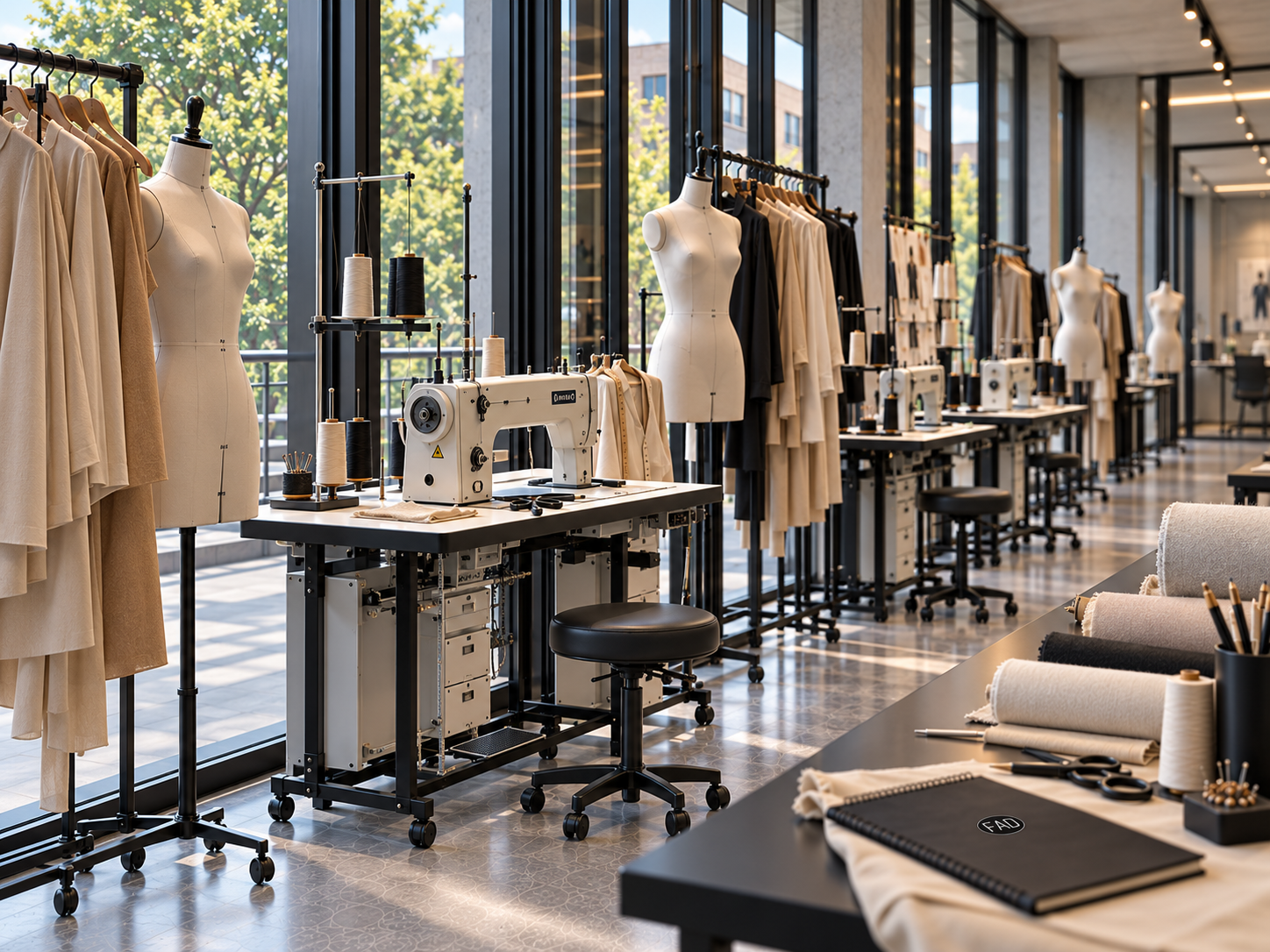 Atelier II — machine stations