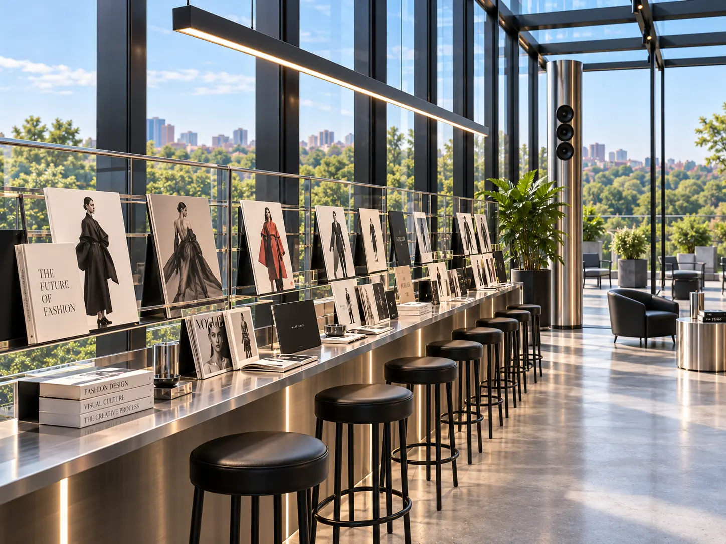 FAD Commons — coffee bar with magazines